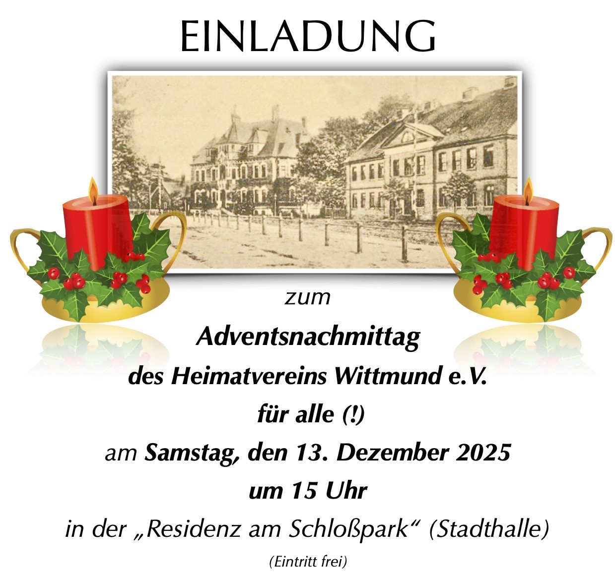 Adventsnachmittag für alle (Heimatverein Wittmund)