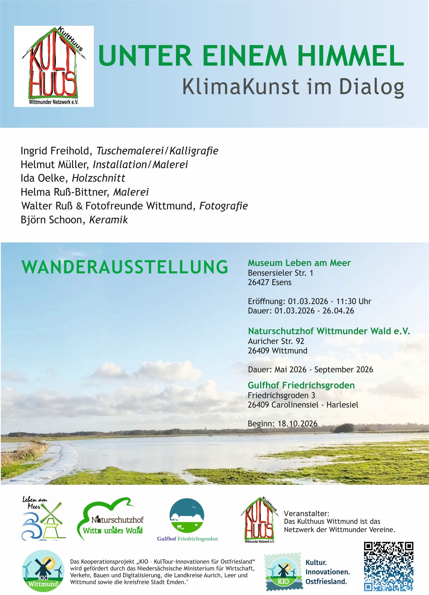 Kunstausstellung "Unter einem Himmel. KlimaKunst im Dialog"