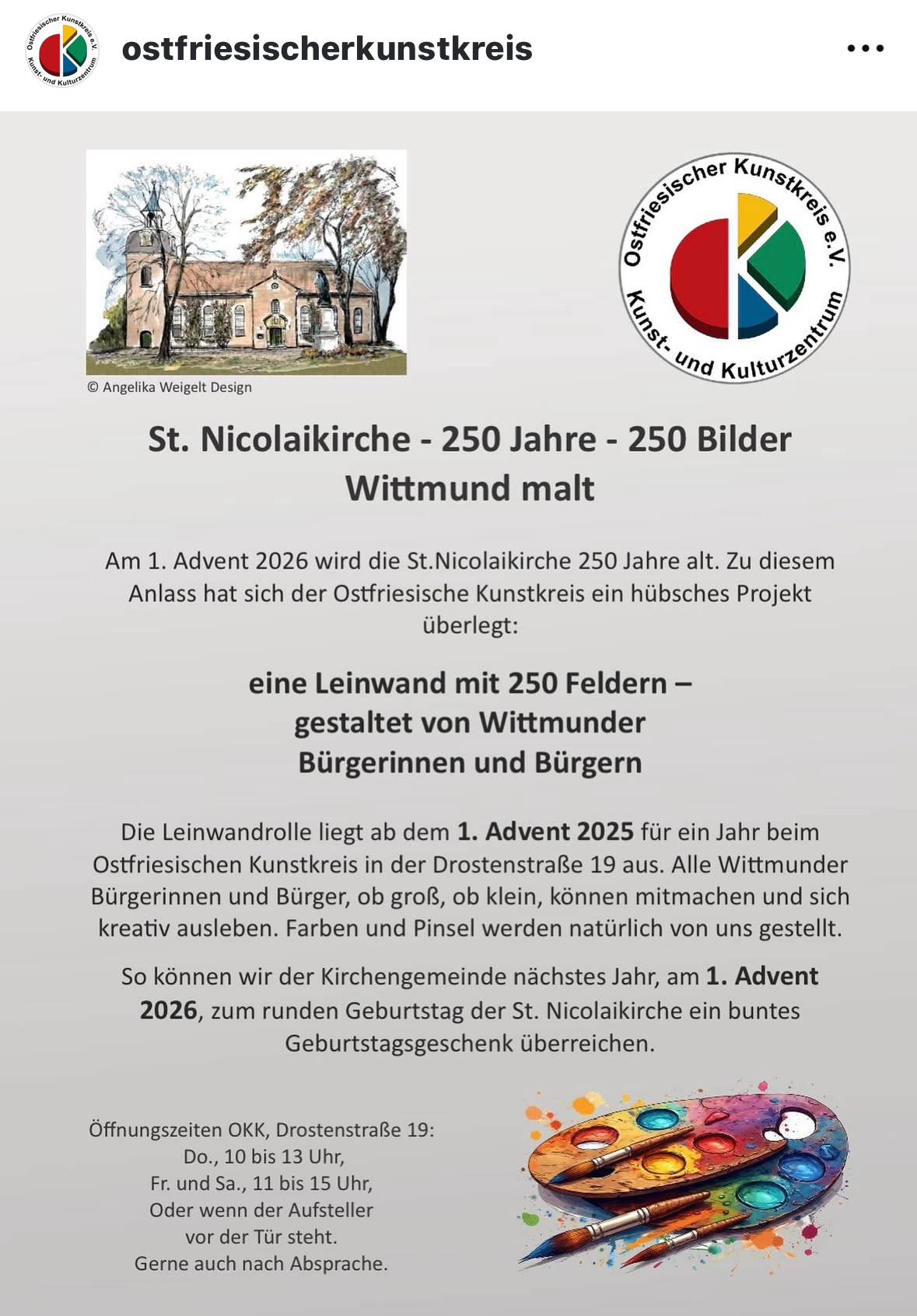250 Bilder-Leinwand – 250 Jahre St. Nikolaikirche