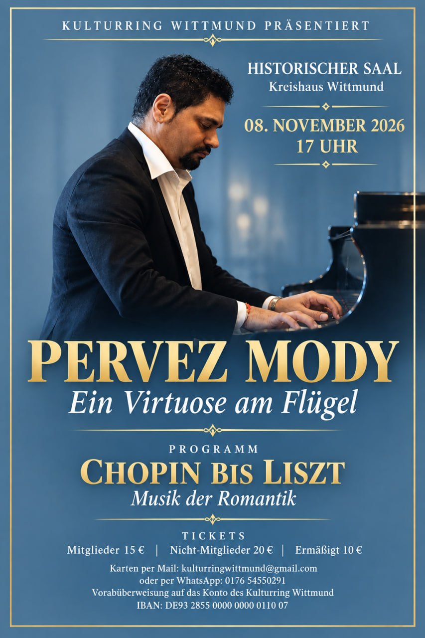 Klavierkonzert mit Pervez Mody