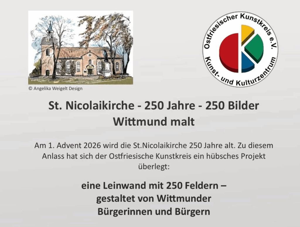 250 Bilder-Leinwand -250 Jahre St. Nikolaikirche-