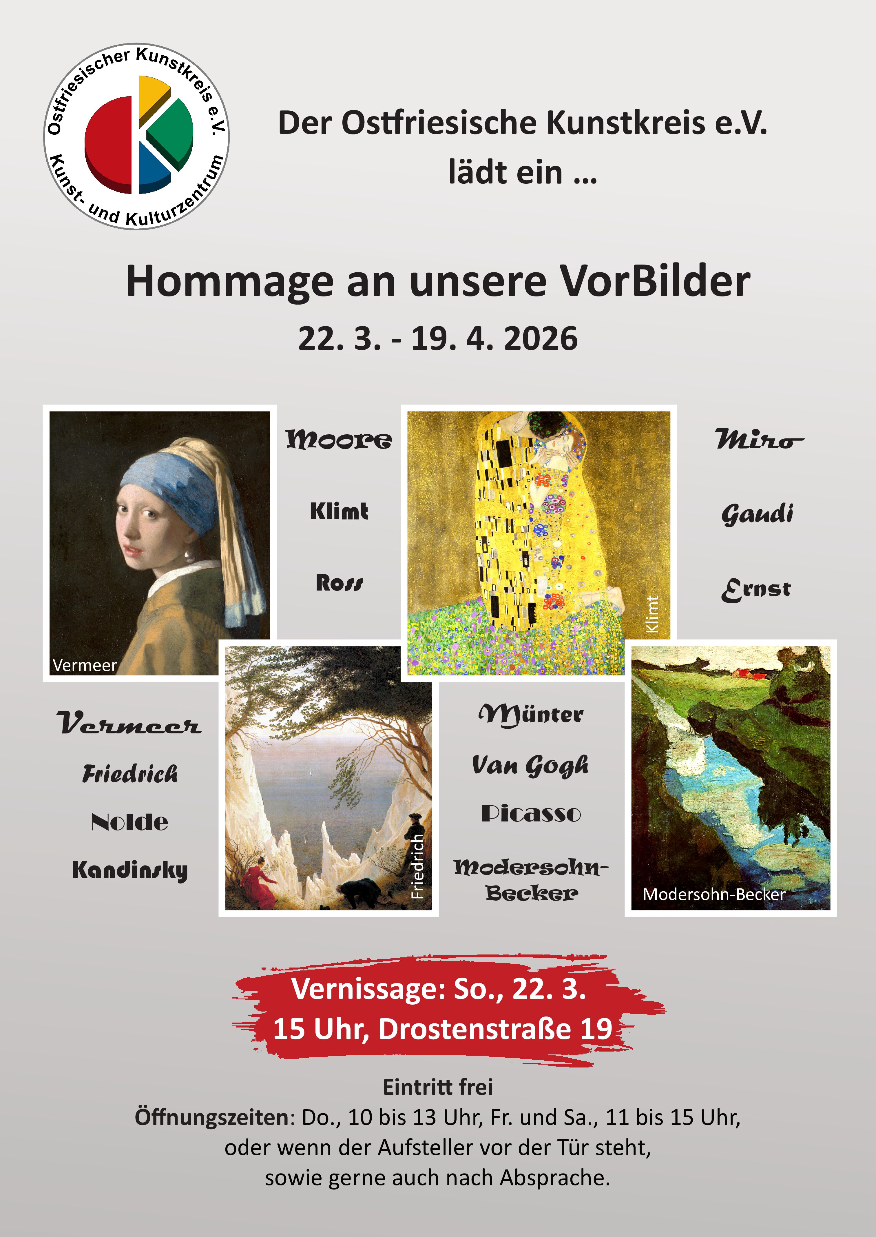 „Hommage an unsere VorBilder“ Ausstellung des OKK Wittmund