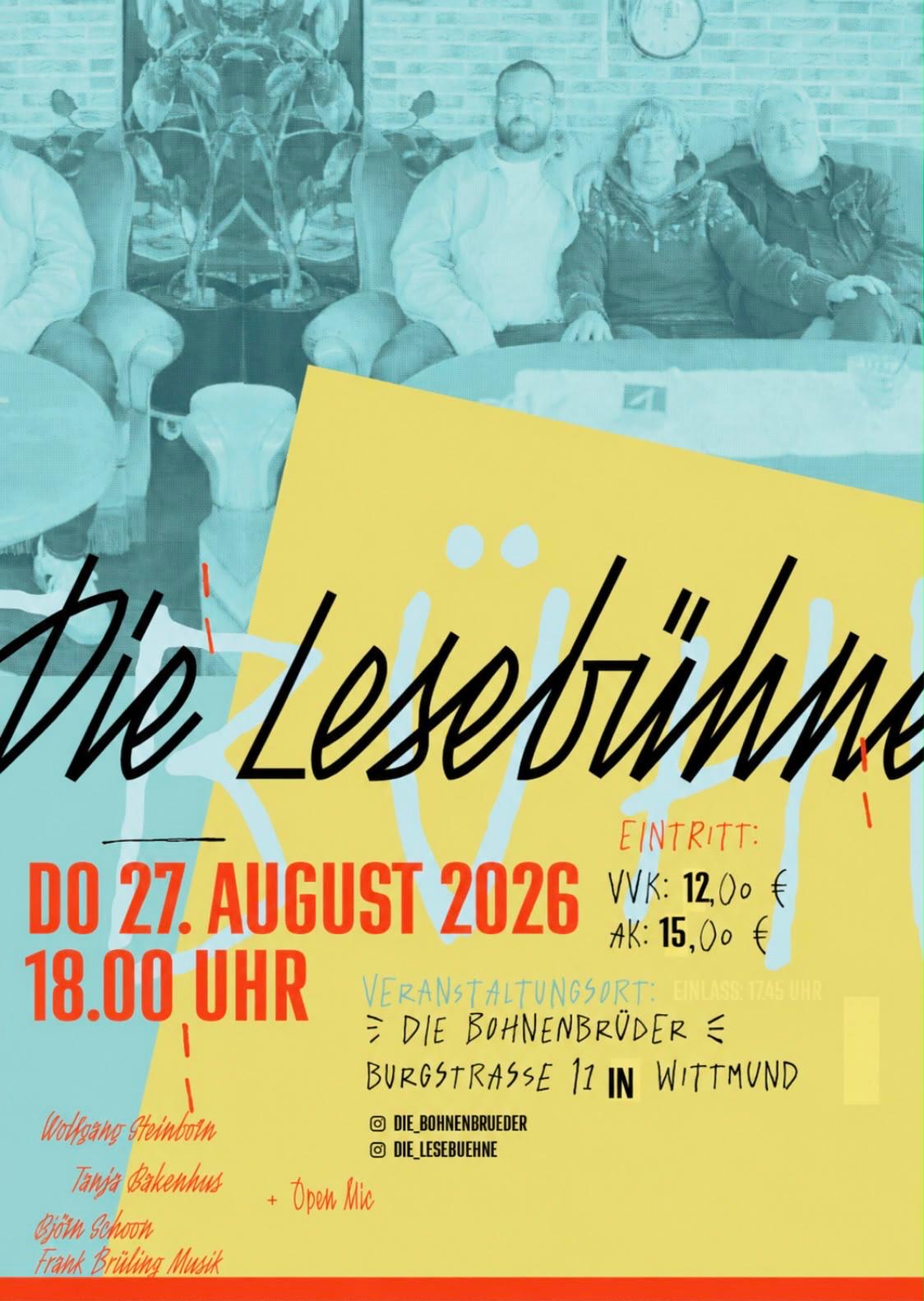 "Die Lesebühne" bei den "Bohnenbrüdern"